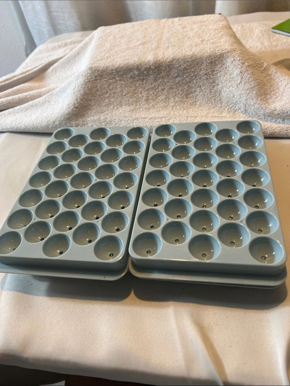 Silicone Ice Sphere Tray Set in Light Blue - 2 Pack